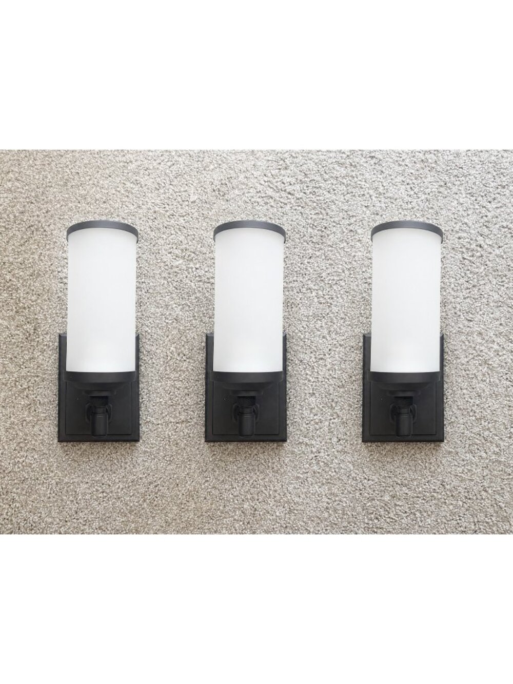 *NEW* Set of 3 Pottery Barn Tilden Benchwright Wall Sconces Antique Bronze